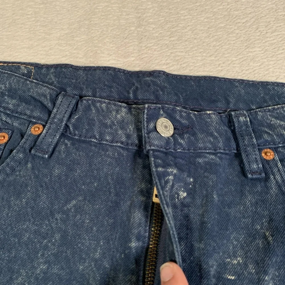 Levis 512 Jeans Mens‎ 36x32 Blue Acid Wash Slim Taper Stretch Denim Zip Fly
